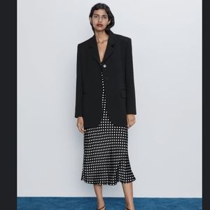 BRAND NEW Zara polka dot slip dress